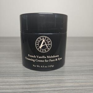 Signature Club A French Vanilla Meltdown Cleanse Creme for Face & Eyes 4.5oz New